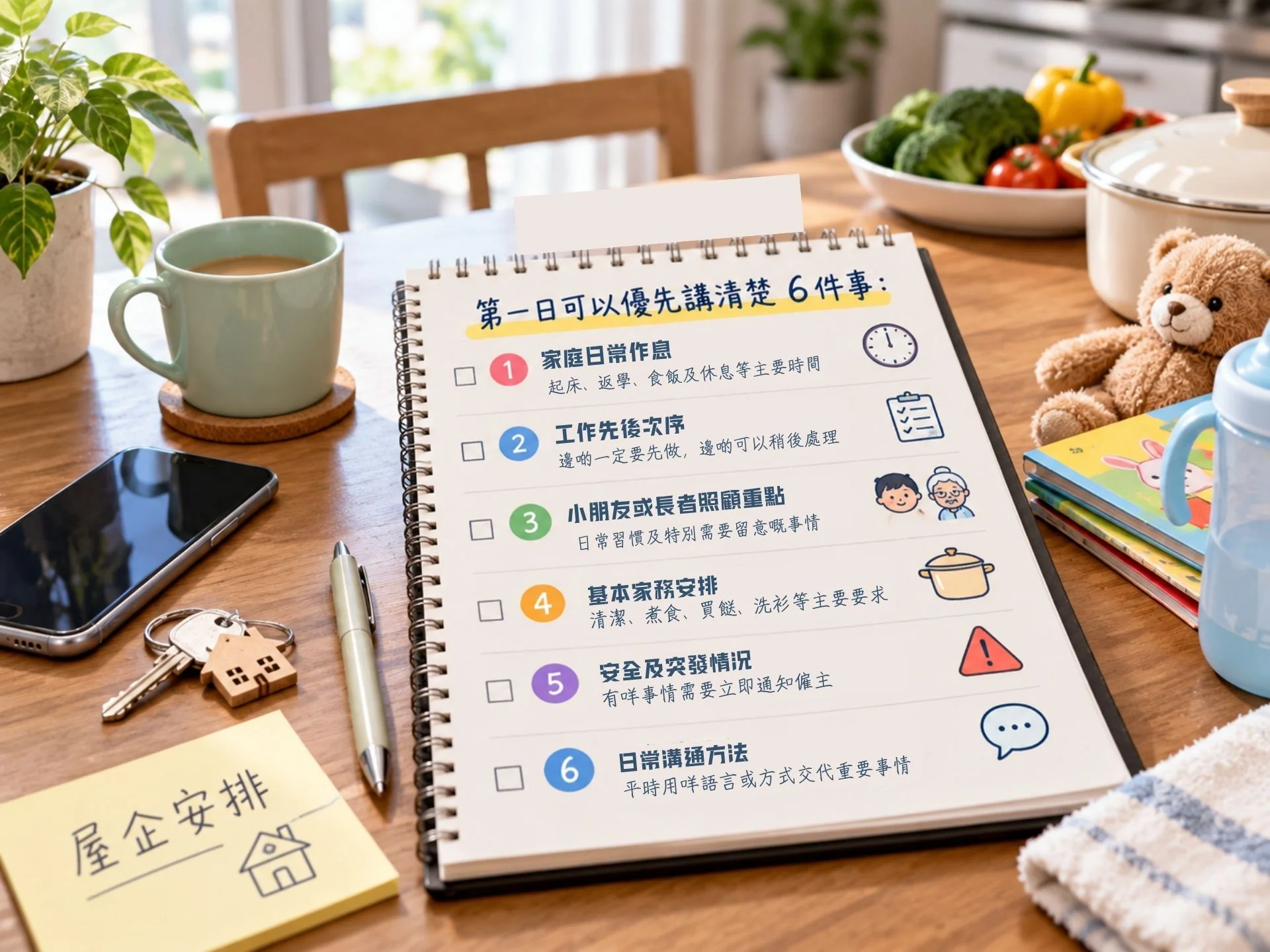 僱主與外傭溝通家庭工作安排