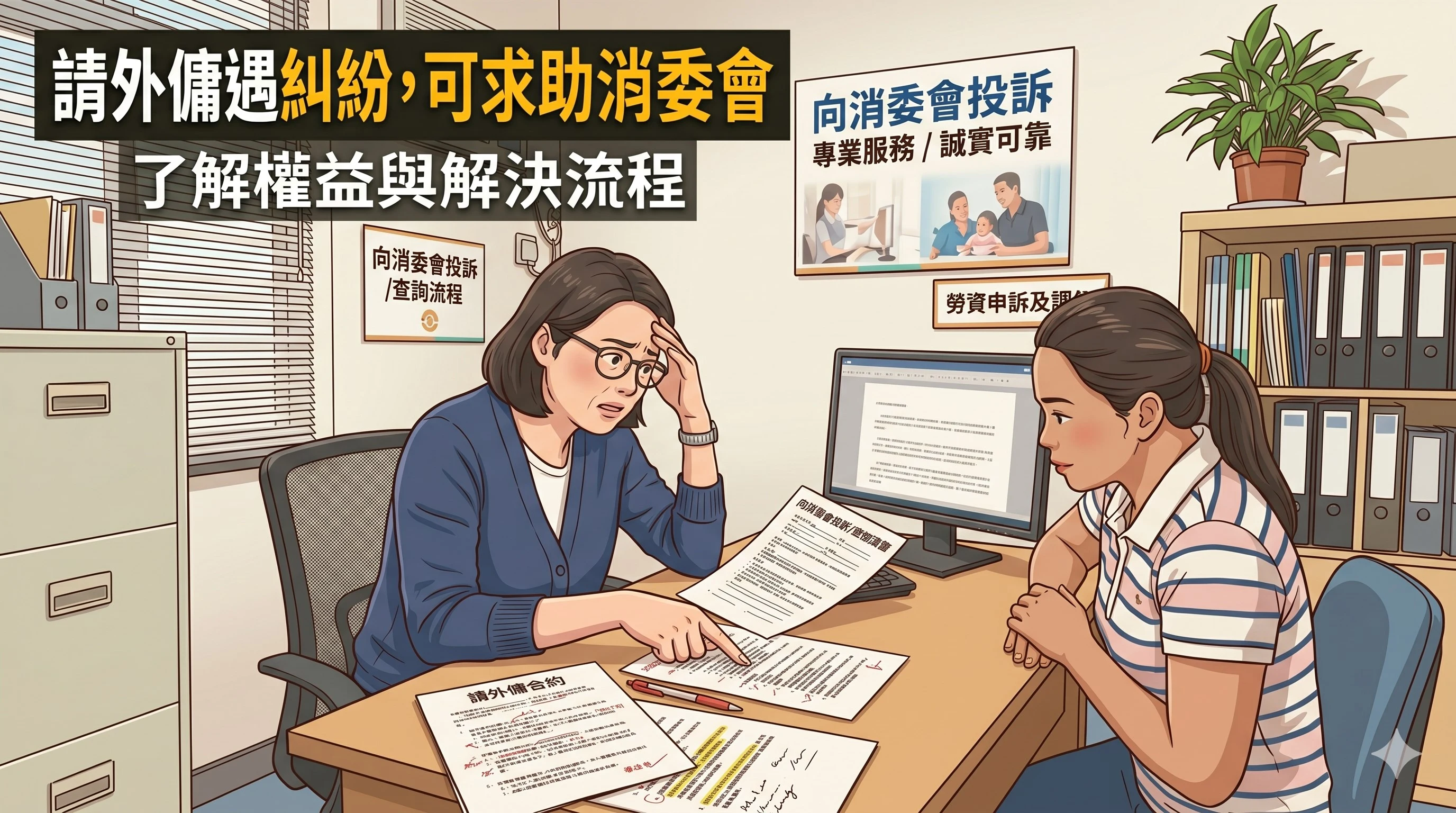外傭中介糾紛點算?僱主投訴消委會與勞工處完整指南