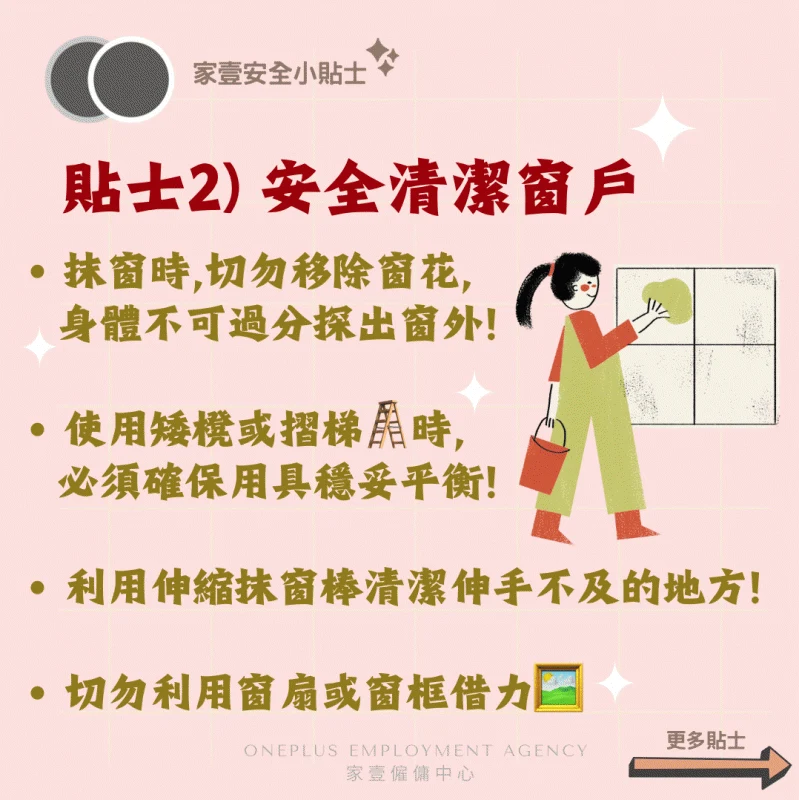 抹窗安全示意